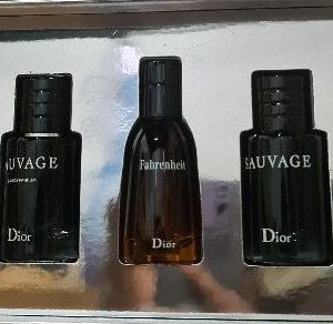Sauvage and Farenheit Miniature Gift Set for Men